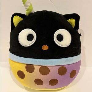 Sanrio Chococat Plush Tag - Black and White